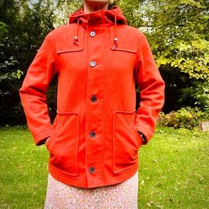 A New Day Orange Autumn Winter Coat
